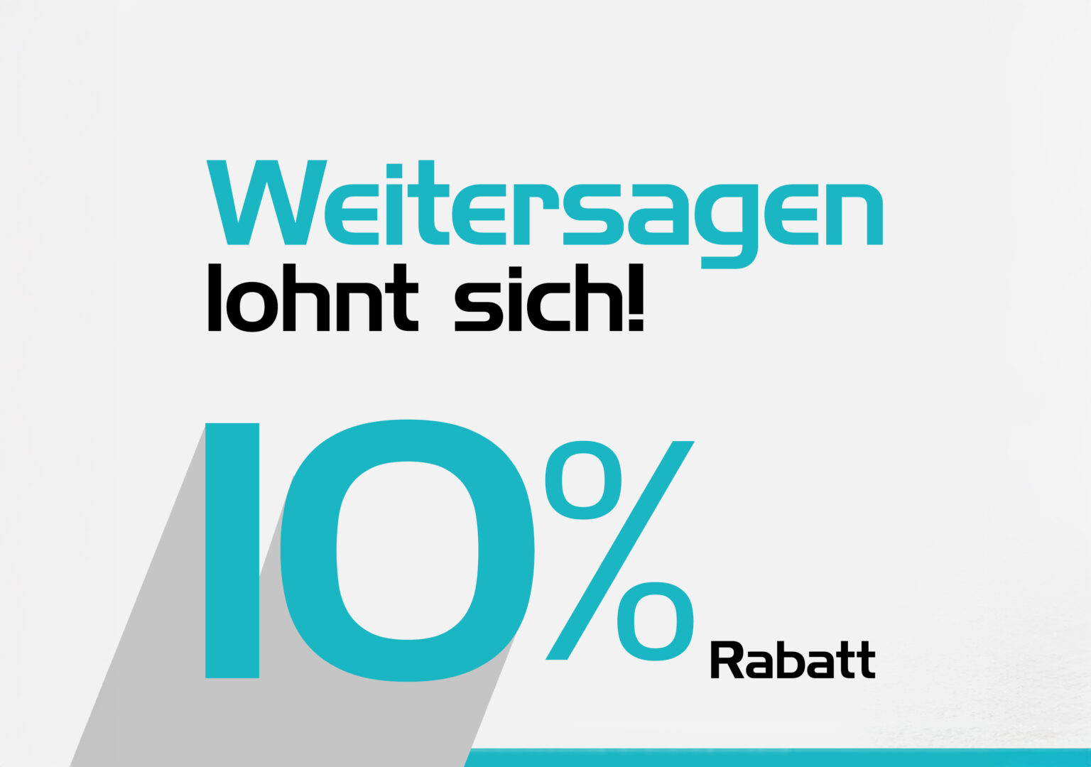 10 prozent Rabatt